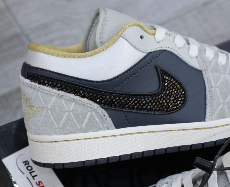 Giày Nike Air Jordan 1 Low ‘Beaded Swoosh’ Best Quality