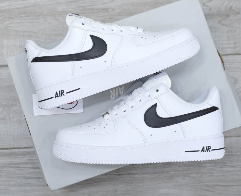 Giày Nike Air Force 1 ’07 AN20 White Black Swoosh Like Auth