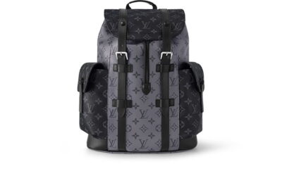 BaLo LV Christopher MM Monogram Eclipse Canvas Đen Nhạt