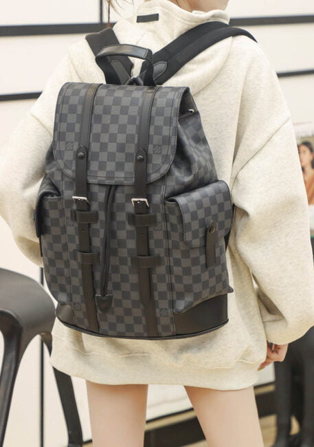 Balo Louis Vuitton Christopher Backpack Damier ‘Graphite’