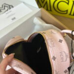 Balo MCM Stark Studs Backpack Visetos Pink Mini