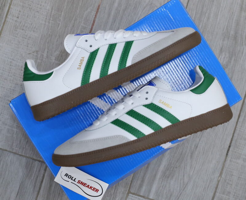 Giày Adidas Samba OG ‘White Green’ Like Auth