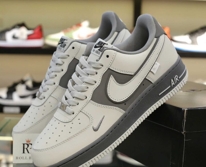 Giày Nike Air Force 1 Double White Grey Shadow Best Quality