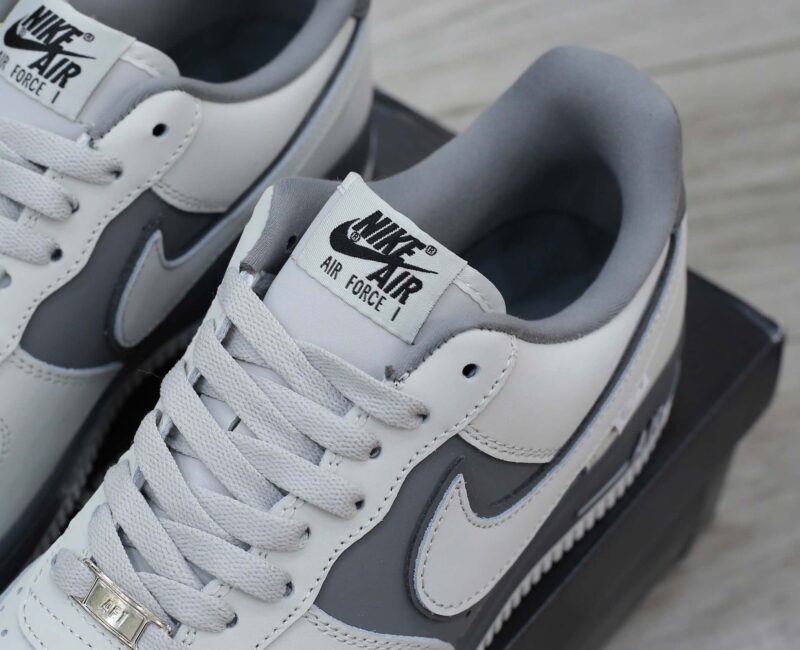 Giày Nike Air Force 1 Double White Grey Shadow Best Quality