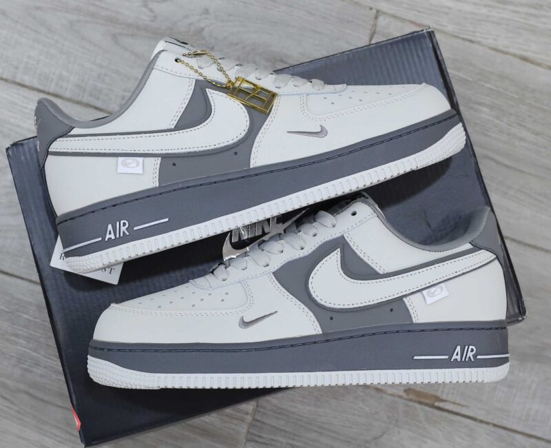 Giày Nike Air Force 1 Double White Grey Shadow Best Quality