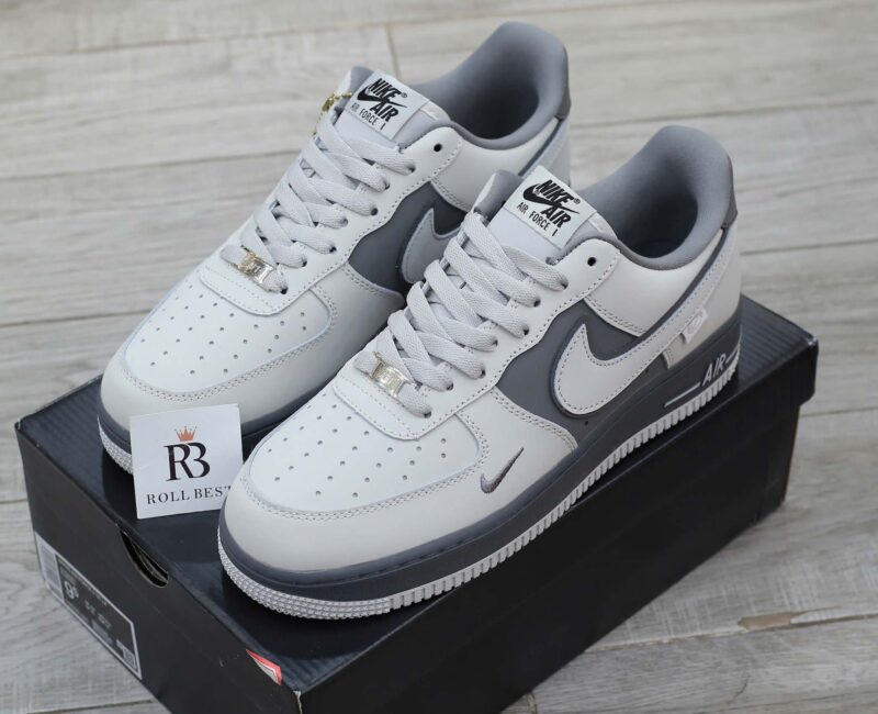 Giày Nike Air Force 1 Double White Grey Shadow Best Quality