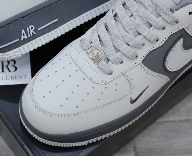 Giày Nike Air Force 1 Double White Grey Shadow Best Quality