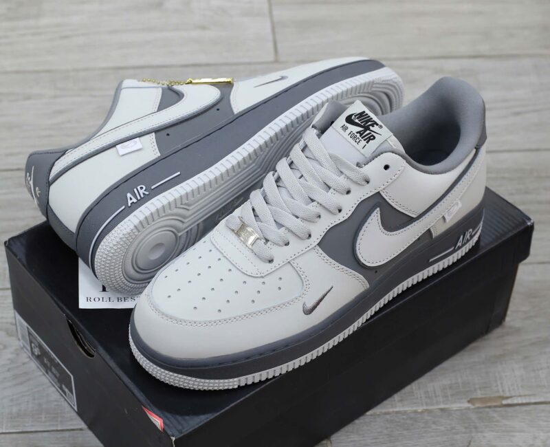 Giày Nike Air Force 1 Double White Grey Shadow Best Quality