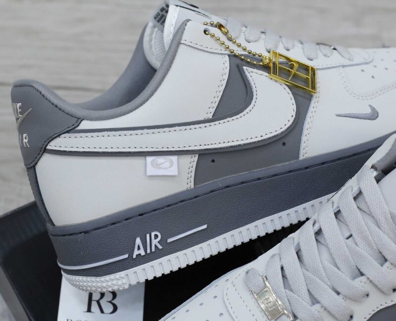 Giày Nike Air Force 1 Double White Grey Shadow Best Quality