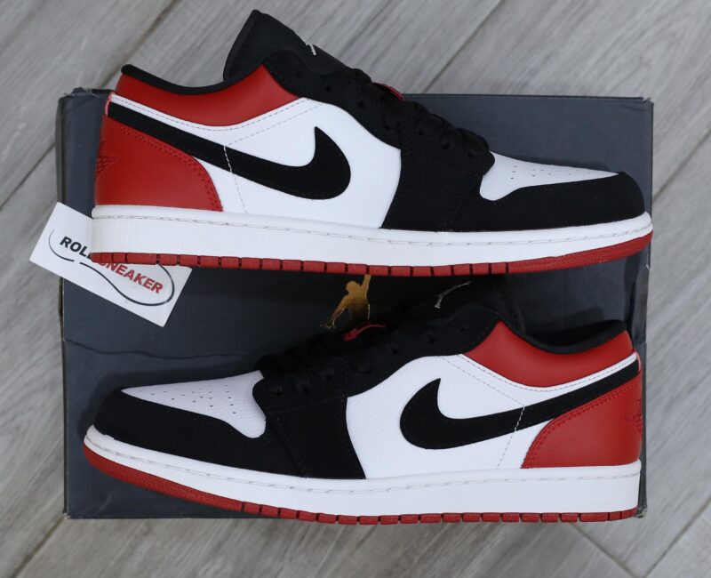 Giày Nike Air Jordan 1 Low Black Toe Best Quality