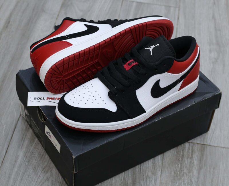 Giày Nike Air Jordan 1 Low Black Toe Best Quality