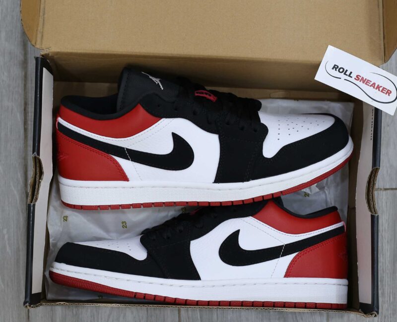 Giày Nike Air Jordan 1 Low Black Toe Best Quality