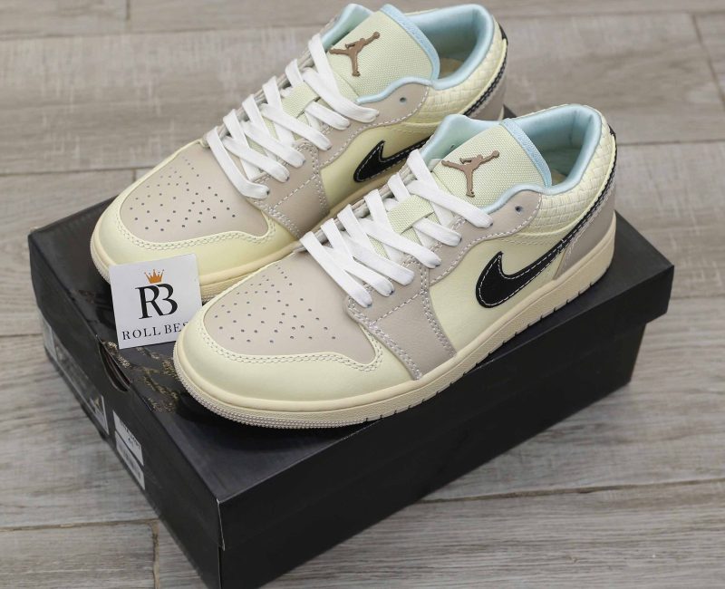 Giày Nike Air Jordan 1 Low SE 'Sanddrift Glacier Blue' Best Quality