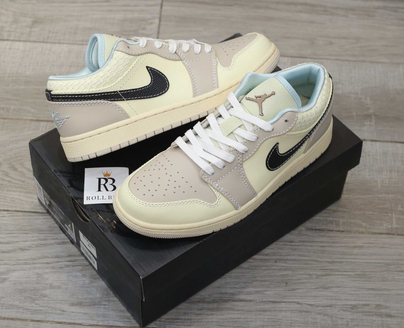 Giày Nike Air Jordan 1 Low SE 'Sanddrift Glacier Blue' Best Quality