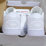 Giày Nike Air Jordan 1 Low ‘Triple White Quilted’ Best Quality