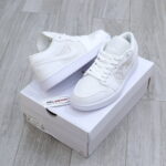 Giày Nike Air Jordan 1 Low ‘Triple White Quilted’ Best Quality