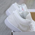 Giày Nike Air Jordan 1 Low ‘Triple White Quilted’ Best Quality