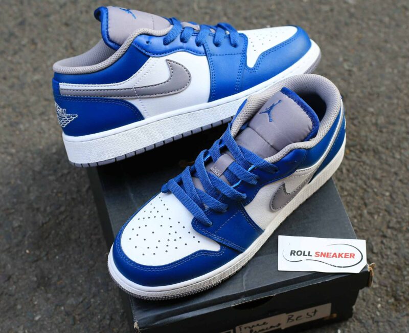 Giày Nike Air Jordan 1 Low ‘True Blue Cement’ Best Quality