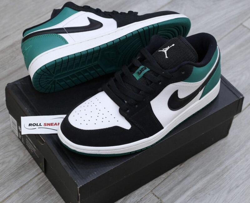 Giày Nike Air Jordan 1 Low White Black Mystic Green Best Quality