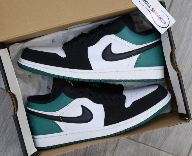 Giày Nike Air Jordan 1 Low White Black Mystic Green Best Quality