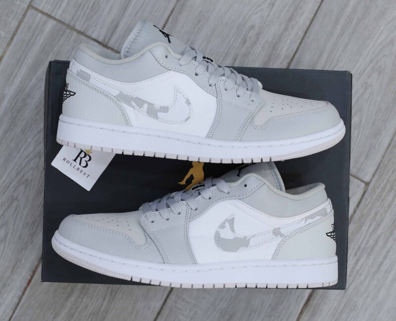 Giày Nike Air Jordan 1 Low White Camo Best Quality