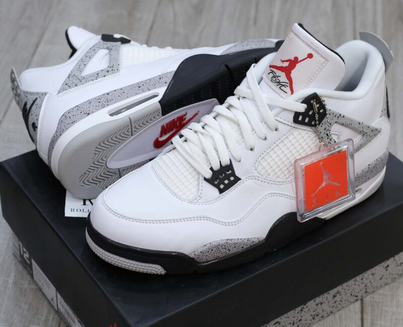 Giày Nike Air Jordan 4 Retro White Cement Best Quality