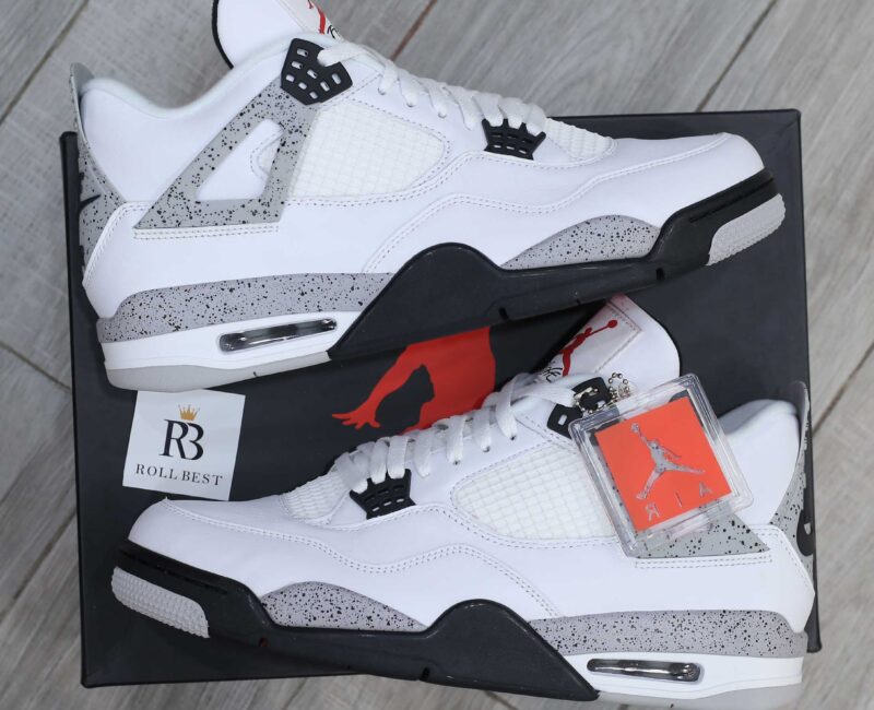 Giày Nike Air Jordan 4 Retro White Cement Best Quality