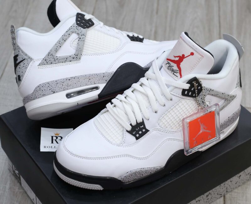 Giày Nike Air Jordan 4 Retro White Cement Best Quality