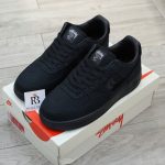 Giày Nike Stussy x Air Force 1 Low ‘Triple Black’ Best Quality