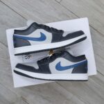 Giày Wmns Air Jordan 1 Low Anthracite Industrial Blue Best Quality