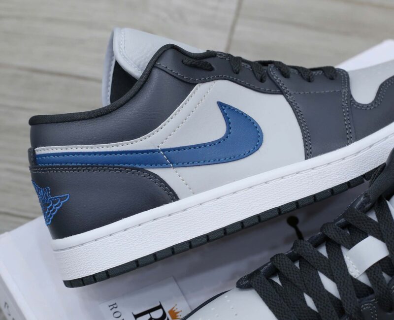 Giày Wmns Air Jordan 1 Low Anthracite Industrial Blue Best Quality