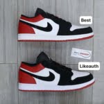 Giày Nike Air Jordan 1 Low Black Toe Best Quality