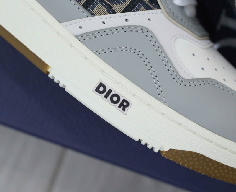 Giày Dior B27 Low Gray White họa tiết vải Dior Oblique Jacquard Best Quality