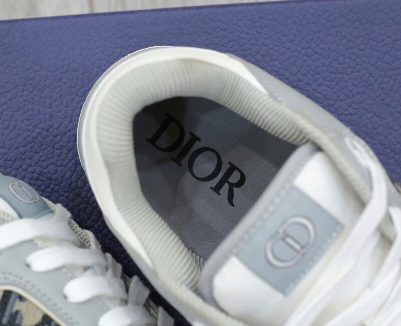 Giày Dior B27 Low Gray White họa tiết vải Dior Oblique Jacquard Best Quality