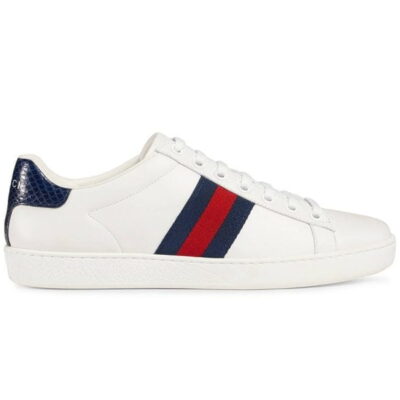 Giày Gucci Ace White Blue Red