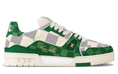 Giày Louis Vuitton LV Trainer #54 Damier Green Best Quality