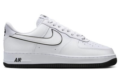 Giày Nike Air Force 1 ’07 Low ‘White Black Outline Swoosh’