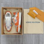 Giày Louis Vuitton LV Trainer #54 Damier Orange Best Quality