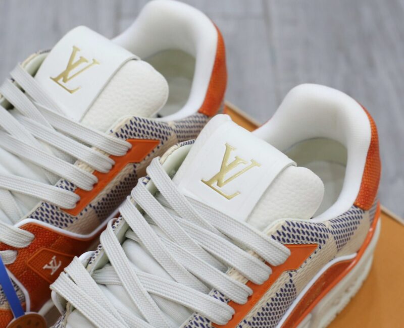 Giày Louis Vuitton LV Trainer #54 Damier Orange Best Quality
