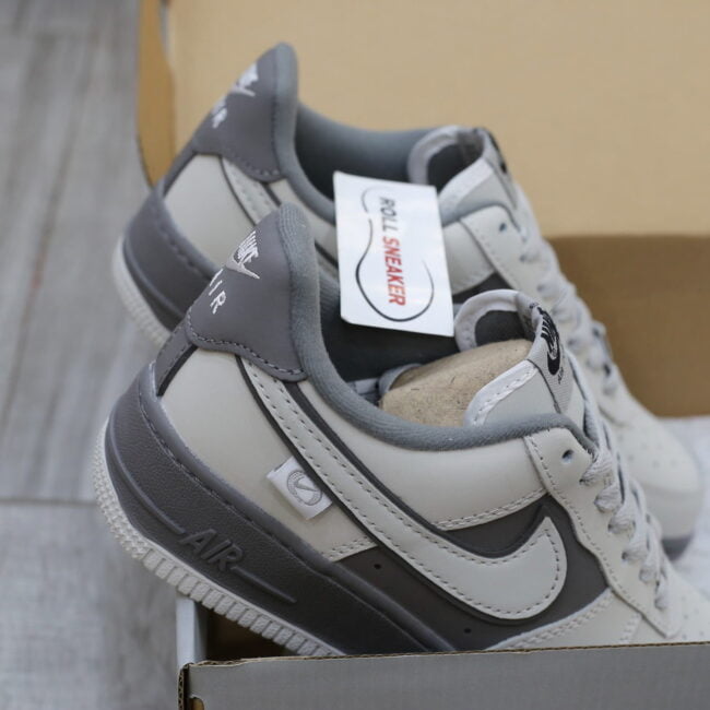 Giày Nike Air Force 1 Double White Grey Shadow