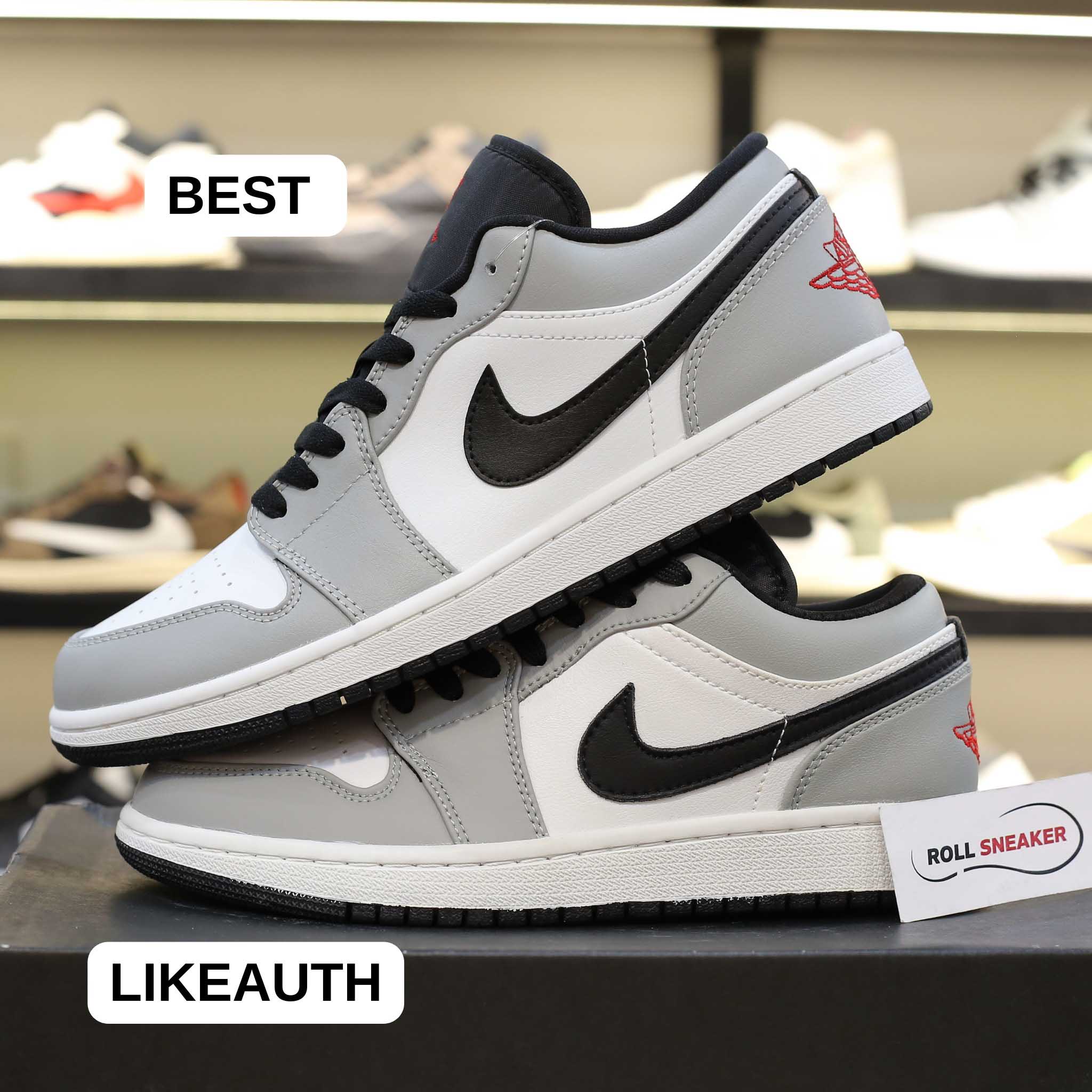 Giày Nike Air Jordan 1 Low Light Smoke Grey Best Quality