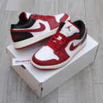 Giày Nike Air Jordan 1 Low Reverse Black Toe "W" Best Quality