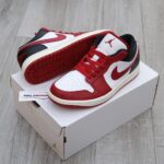 Giày Nike Air Jordan 1 Low Reverse Black Toe "W" Best Quality