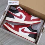 Giày Nike Air Jordan 1 Low Reverse Black Toe "W" Best Quality