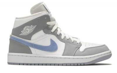 Giày Nike Air Jordan 1 Mid Wolf Grey Aluminum Best Quality