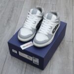 Giày Dior B57 Mid Gray White Dior Oblique Jacquard Like Auth