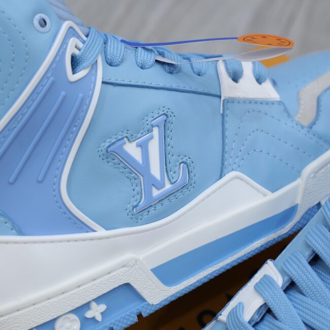 Giày Louis Vuitton Trainer Sneaker Boot Blue