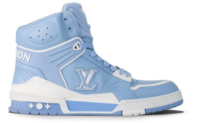 Giày Louis Vuitton Trainer Sneaker Boot Blue