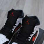 Giày Nike Air Jordan 1 Mid Black Chile Red White Best Quality