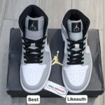 Giày Nike Air Jordan 1 Mid Light Smoke Grey Best Quality